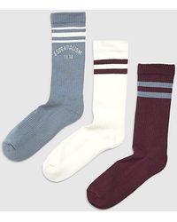 River Island - 3 Pack Socks Multi Colour Essentialism - Lyst