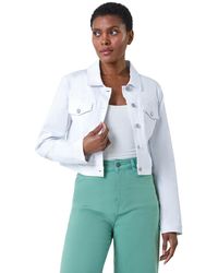 Roman - Cropped Stretch Jacket - Lyst