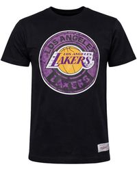Mitchell & Ness - Nba Los Angeles Lakers Tonal Floral T-Shirt Cotton - Lyst