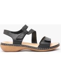 Rieker - 659C7-00 Ladies Leather Sandals - Lyst