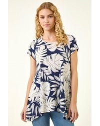 Roman - Palm Leaf Prnt Top - Lyst