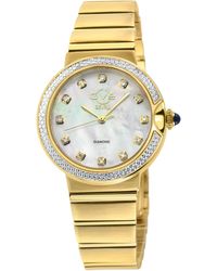 Gv2 - Sorrento Diamond Swiss Quartz Mop Dial, Watch - Lyst