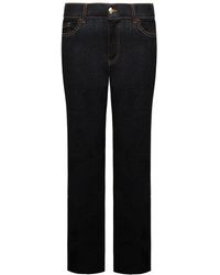 Armani - Emporio Low Waist Wide Legs Jeans - Lyst