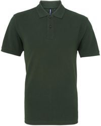 Asquith & Fox - Plain Short Sleeve Polo Shirt (Bottle) - Lyst