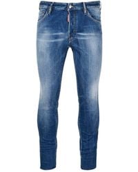 DSquared² - Cool Guy Cropped Denim Pants Cotton - Lyst