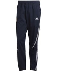 adidas - Real Tgov Slim Track Pants With Side Stripes - Lyst