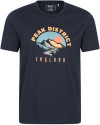 Mountain Warehouse - Regional Peak District T-Shirt Cotton Breathable Summer Casual Printed Tee - Lyst