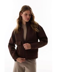 Penti - Midi Knitted Zip-Front Casual Jacket - Lyst