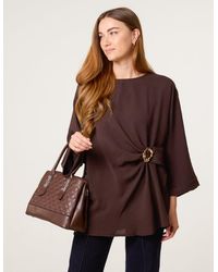 Blue Vanilla - Detail Side Gathered Blouse - Lyst