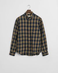 GANT - Long Sleeve Windblown Flannel Small Check Shirt - Lyst