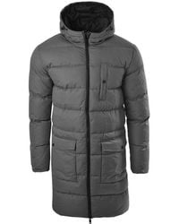 Soulstar - Longline Padded Hooded Puffer Jacket - Lyst