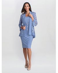 Gina Bacconi - Beverley Soutache Dress And Jacket With Necklace - Lyst