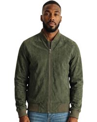 Infinity Leather - Goat Suede Ma-1 Bomber Jacket-Antalya - Lyst