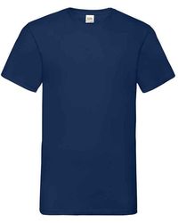 Fruit Of The Loom - Valueweight V Neck T-Shirt Cotton - Lyst