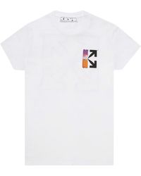 Off-White c/o Virgil Abloh - Off- Gradient Arrows Logo Slim Fit T-Shirt Cotton - Lyst