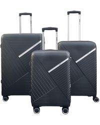 Infinity Leather - Robuuste Harde Zwarte Koffer Met 8 Wielen Voor Op Reis Of Op Vakantie - Lyst