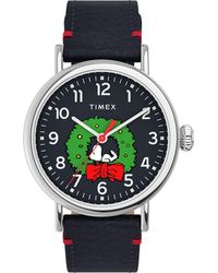 Timex - Peanuts Waterbury Standard Watch Tw2U86300 Leather - Lyst