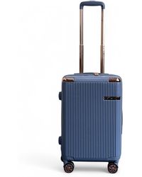 Infinity Leather - Hard Shell Cabin 55 X 36 X 22 Cm Pc Suitcase Luggage Suitable For Easyjet, Ryanair - Lyst