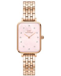 Daniel Wellington - Dw00100621 Ladies Quadro Link 20Mm Watch - Lyst