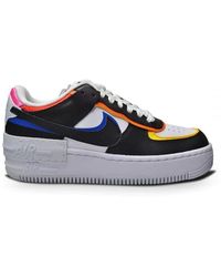 Nike - Af1 Shadow Lace-Up Leather Trainers Dc4462 100 - Lyst