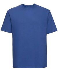 Russell - Ringspun Cotton Classic T-Shirt (Bright Royal) - Lyst