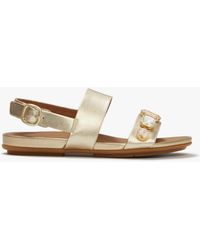 Fitflop - Gracie Ultra Ankle Strap Sandals Platino - Lyst