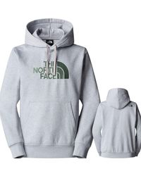 The North Face - Drew Peak Embroidered Logo Hoodie Tnf Cotton - Lyst