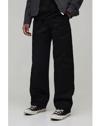 BoohooMAN - Wide Fit Pleat Front Work 365 Trouser - Lyst