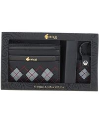 Gabicci - '304' Real Leather Card Holder & Key Ring Gift Set - Lyst