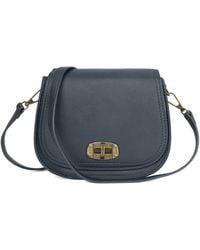 Woodland Leathers - Small Crossbody Bag, Vintage Look Faux Leather Shoulder - Lyst