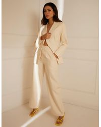 Blue Vanilla - Wide Leg Suit Trousers - Lyst