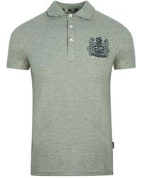Aquascutum - Aldis Crest Chest Logo Polo Shirt Cotton - Lyst