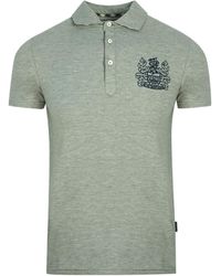 Aquascutum - Aldis Crest Chest Logo Polo Shirt Cotton - Lyst