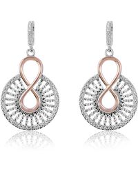 Orphelia - Ladies Embellished 'Frida' 925 Sterling Drop Earrings - Lyst