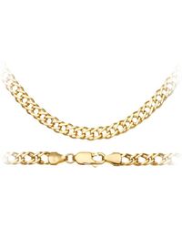 DIAMANT L'ÉTERNEL - 9Ct 5.7G Fine Double Curb Necklace Of 46Cm/18 Inch Length And 5Mm Width - Lyst
