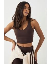 DSGN Studio - Sculpt Longline Plunge Sports Bra - Lyst