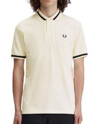 Fred Perry - Light Oyster Polo Shirt - Lyst