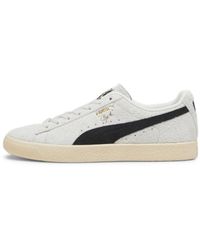 PUMA - Clyde Hairy Suede Sneakers Trainers - Lyst