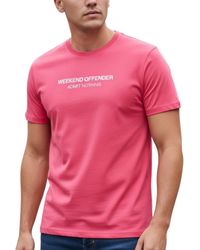 Weekend Offender - T Shirts Steinbeck Crew Neck Short Sleeve Cotton Summer - Lyst