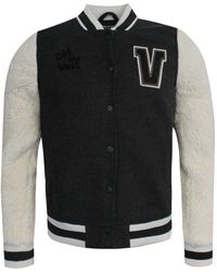 Vans - Off The Wall University Fleece Zip Up Varsity Jacket 2Y7875 A41E A113B - Lyst