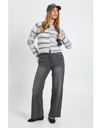 Boohoo - Ombre Knit Crop Boxy Fit Sweater - Lyst
