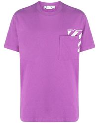 Off-White c/o Virgil Abloh - Diag Pocket Design Slim Fit T-Shirt Cotton - Lyst