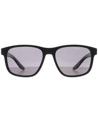 Prada - Rectangle Rubber Dark Polarized Ps06Ys - Lyst