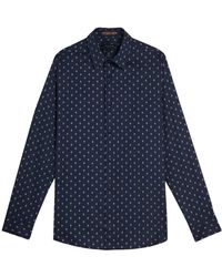 Ted Baker - Area Geometric Print Shirt Cotton - Lyst