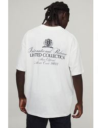 BoohooMAN - Oversized Limited Collection Print T-Shirt Cotton - Lyst