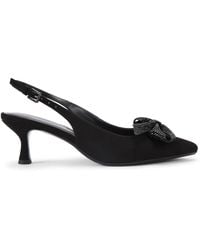 KG by Kurt Geiger - Suedette Tilly Bow Gem Heels - Lyst