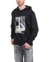 Calvin Klein - Hoodies J30J324310-Beh Connected Layer Pullover Classic Hooded - Lyst