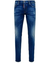 DSquared² - Slim Jean Dark Denim Pants Cotton - Lyst