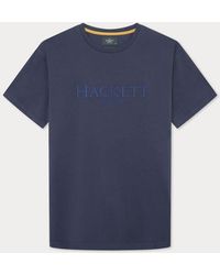 Hackett - Heritage Classic Large Logo Short Sleeve T-Shirt Cotton - Lyst