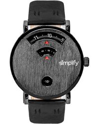 Simplify - The 7000 Leather-Band Watch - Lyst